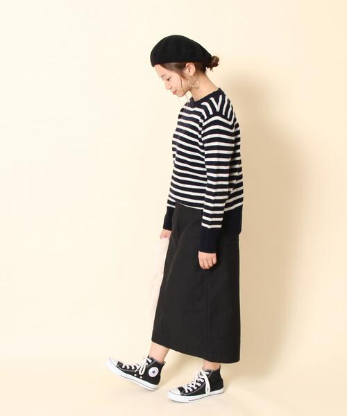 coen(コーエン)の「【手洗いできる】ラムウールボーダークルーネックニット(ニット/セーター・レディース・ブラウン/ネイビー・FREE)」の16枚目の写真