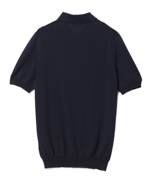 【新品未使用】グランサッソ ネイビー ポロシャツ サイズ46 鹿の子ポロ70双糸 | GRAN SASSO (Men)/グランサッソ | 三越