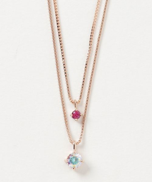 RubinRosa(ルビンローザ)の「【Rubin Rosa】ルビンローザ 3way シルバーネックレス(ネックレス)」|ピンクゴールド