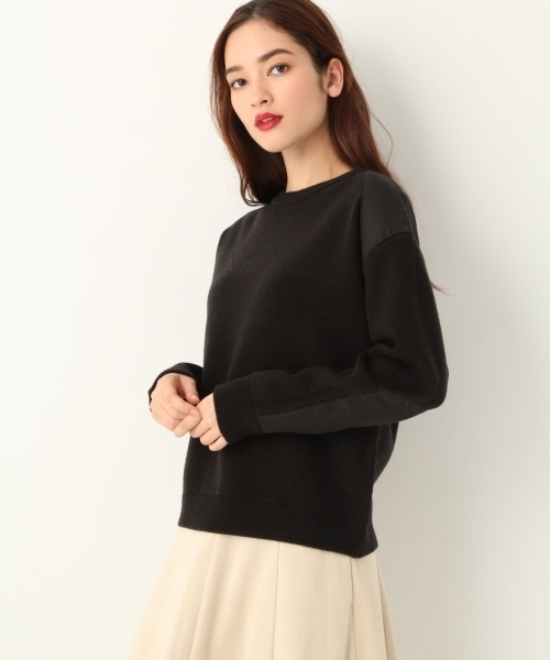 A part by（アパートバイ）の「9GAcWミリタリーCNPO 777249（ニット/セーター・レディース・アイボリー/ブラック/カーキ・FREE）」の3枚目の写真