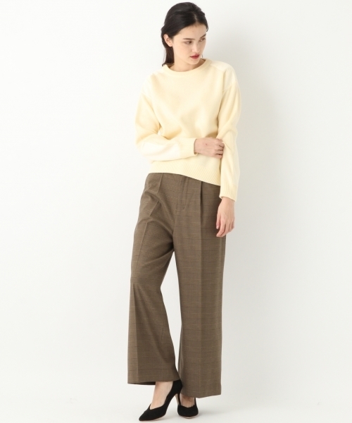 A part by（アパートバイ）の「9GAcWミリタリーCNPO 777249（ニット/セーター・レディース・アイボリー/ブラック/カーキ・FREE）」の6枚目の写真