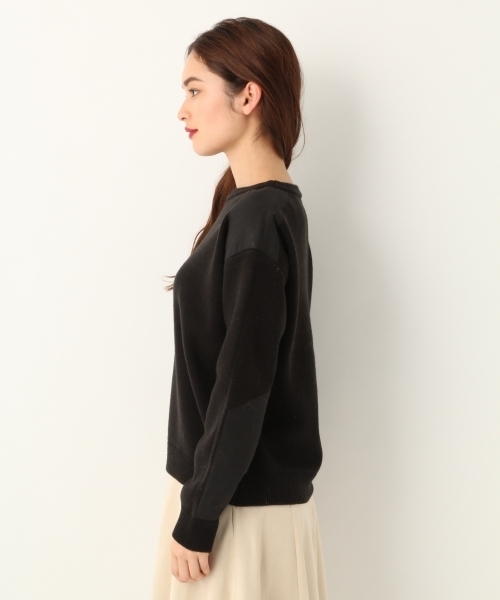 A part by（アパートバイ）の「9GAcWミリタリーCNPO 777249（ニット/セーター・レディース・アイボリー/ブラック/カーキ・FREE）」の14枚目の写真