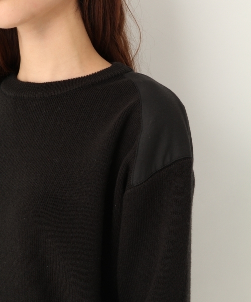 A part by（アパートバイ）の「9GAcWミリタリーCNPO 777249（ニット/セーター・レディース・アイボリー/ブラック/カーキ・FREE）」の7枚目の写真