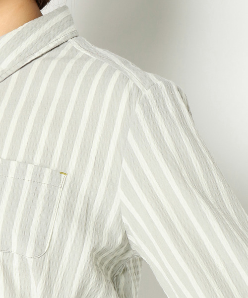 LBC（エルビーシー）の「サッカーストライプワンピース（ワンピース・レディース・ライトグレー/ブルー・MEDIUM/LARGE）」の9枚目の写真