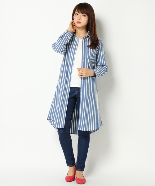 LBC（エルビーシー）の「サッカーストライプワンピース（ワンピース・レディース・ライトグレー/ブルー・MEDIUM/LARGE）」の13枚目の写真