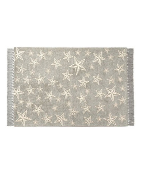 BRID（ブリッド）の「.ブリッド スターフリンジ ラグ / BRID STAR FRINGE RUG［90×130］（ラグ/マット・レディース・ブラック/グレー/ネイビー/カーキ/ワインレッド・FREE）」の2枚目の写真