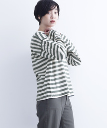MERLOT IKYU | ボーダー柄カットソー6521(Tシャツ/カットソー)