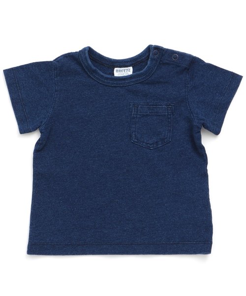 BREEZE（ブリーズ）の「インディゴTシャツ（Tシャツ/カットソー・キッズ・ネイビー/ブルー・140/80/100/120/150/110/130/160/90）」の5枚目の写真