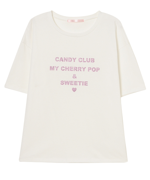 Candy Stripper（キャンディストリッパー）の「SWEET THINGS Tシャツ（Tシャツ/カットソー・レディース・ブラック/ネイビー/レッド/オフホワイト・2）」の2枚目の写真