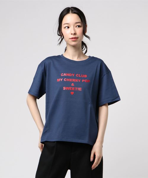 Candy Stripper（キャンディストリッパー）の「SWEET THINGS Tシャツ（Tシャツ/カットソー・レディース・ブラック/ネイビー/レッド/オフホワイト・2）」の16枚目の写真