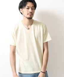 【ZIP FIVE】TCR杢Vネック半袖Tシャツ