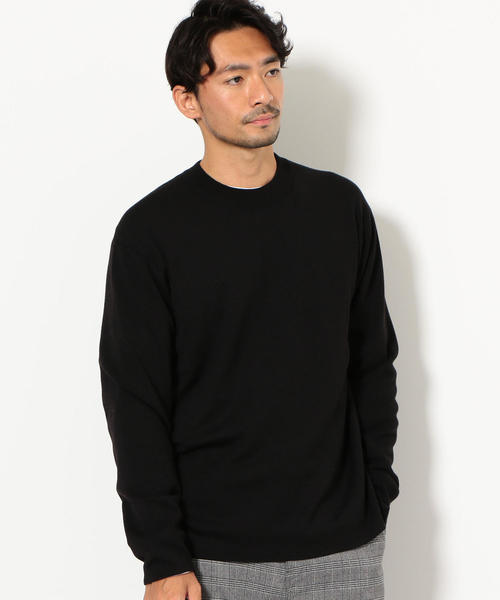 green label relaxing(グリーンレーベルリラクシング)の「CM オタゴウール クルーネック ニット ◆(ニット/セーター・メンズ・ブラック/パープル/グレー/ロイヤルブルー・S/M/L)」の18枚目の写真
