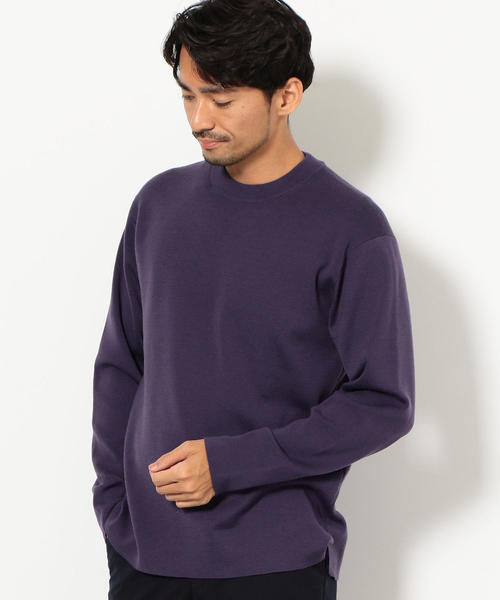 green label relaxing(グリーンレーベルリラクシング)の「CM オタゴウール クルーネック ニット ◆(ニット/セーター・メンズ・ブラック/パープル/グレー/ロイヤルブルー・S/M/L)」の20枚目の写真