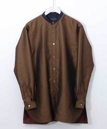 UNITED TOKYO | 小紋ロングバンドカラーシャツ(シャツ/ブラウス)