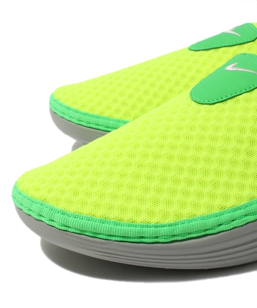 NIKE（ナイキ）の「NIKE ナイキ ソーラーソフト ミュール 13SU（その他シューズ・レディース・ライトグリーン/イエロー/ライトピンク・26cm/27cm/24cm/28cm/23cm）」の8枚目の写真