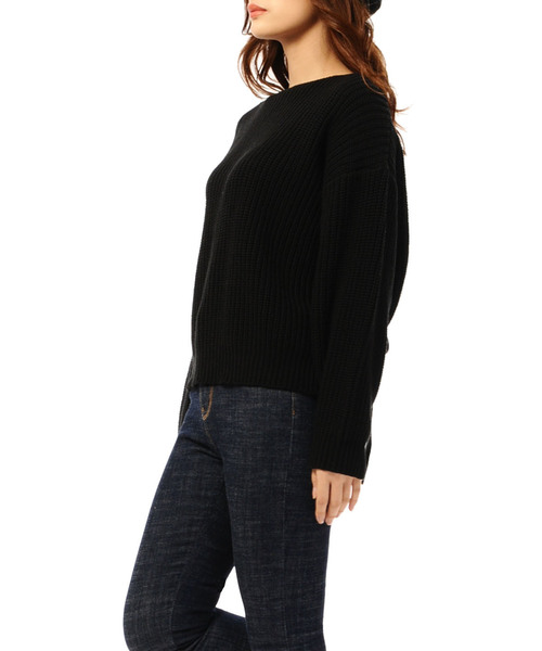 EGOIST（エゴイスト）の「バックレースUPニットTOP（ニット/セーター・レディース・ブラック/パープル/グレー・FREE）」の7枚目の写真