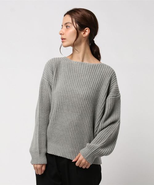 EGOIST（エゴイスト）の「バックレースUPニットTOP（ニット/セーター・レディース・ブラック/パープル/グレー・FREE）」の13枚目の写真