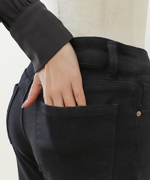 Social GIRL(ソーシャルガール)の「ハイウエストストレッチデニムスキニーパンツ(デニムパンツ・レディース・ブラック/ブルー/ネイビー/ライトブルー/ダークブラック・S/M/L/XS)」の6枚目の写真