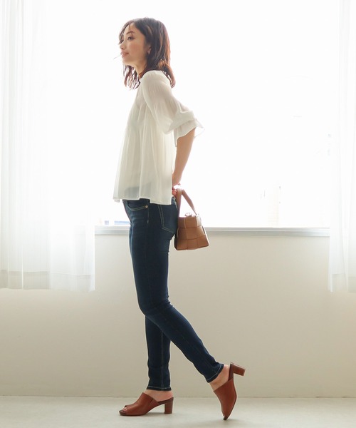 Social GIRL(ソーシャルガール)の「ハイウエストストレッチデニムスキニーパンツ(デニムパンツ・レディース・ブラック/ブルー/ネイビー/ライトブルー/ダークブラック・S/M/L/XS)」の15枚目の写真