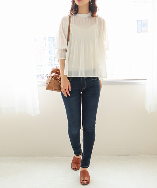 Social GIRL(ソーシャルガール)の「ハイウエストストレッチデニムスキニーパンツ(デニムパンツ・レディース・ブラック/ブルー/ネイビー/ライトブルー/ダークブラック・S/M/L/XS)」の14枚目の写真