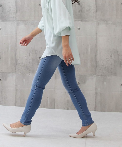 Social GIRL(ソーシャルガール)の「ハイウエストストレッチデニムスキニーパンツ(デニムパンツ・レディース・ブラック/ブルー/ネイビー/ライトブルー/ダークブラック・S/M/L/XS)」の16枚目の写真