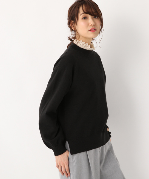 GLOBAL WORK（グローバルワーク）の「１４ゲージタートルボリュームプルオーバー/822855（ニット/セーター・レディース・パープル系その他2/ベージュ/ホワイト/ブラック・MEDIUM/LARGE）」の3枚目の写真