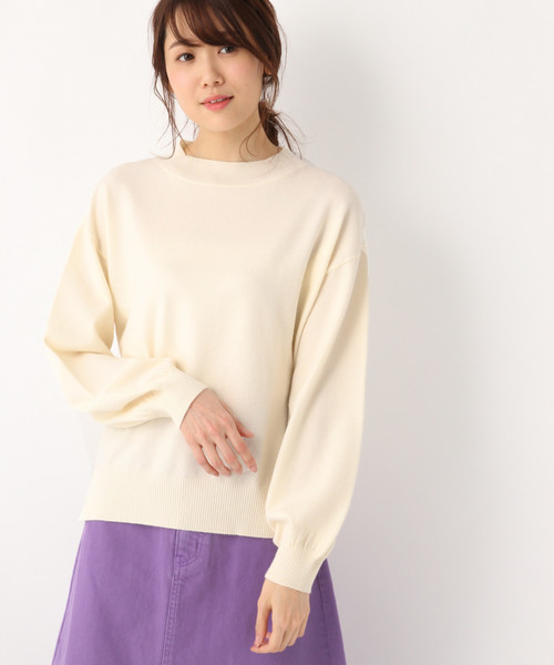 GLOBAL WORK（グローバルワーク）の「１４ゲージタートルボリュームプルオーバー/822855（ニット/セーター・レディース・パープル系その他2/ベージュ/ホワイト/ブラック・MEDIUM/LARGE）」の9枚目の写真