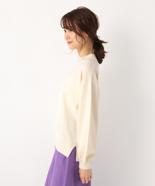 GLOBAL WORK（グローバルワーク）の「１４ゲージタートルボリュームプルオーバー/822855（ニット/セーター・レディース・パープル系その他2/ベージュ/ホワイト/ブラック・MEDIUM/LARGE）」の10枚目の写真