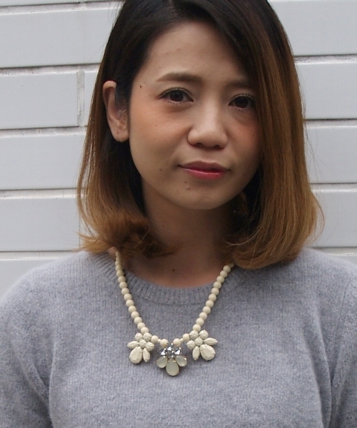 Another Edition（アナザーエディション）の「AE シンプル BJ NL（ネックレス・レディース・オフホワイト/ネイビー・フリー）」の8枚目の写真