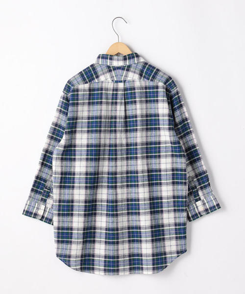 coen(コーエン)の「綿麻7分袖チェックシャツ(シャツ/ブラウス・メンズ・ネイビー/レッド・LARGE/SMALL/MEDIUM/X-LARGE)」の3枚目の写真