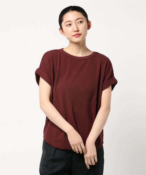 LOWRYS FARM（ローリーズファーム）の「ウシロネジリプルオーバー　832503（Tシャツ/カットソー・レディース・ブラック/ブラウン/アイボリー・FREE）」の12枚目の写真