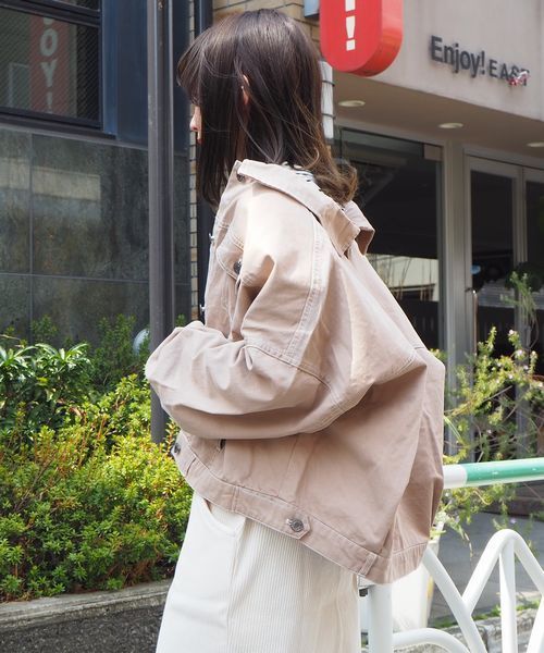 tiptop（ティップトップ）の「2020SS バックボタンビッグGジャン（その他アウター・レディース・カーキ/オフホワイト/ベージュ/ブルー/ブラック・FREE）」の13枚目の写真