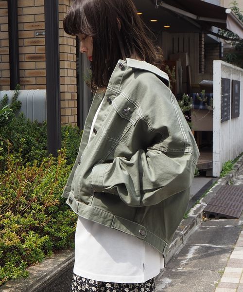 tiptop（ティップトップ）の「2020SS バックボタンビッグGジャン（その他アウター・レディース・カーキ/オフホワイト/ベージュ/ブルー/ブラック・FREE）」の18枚目の写真