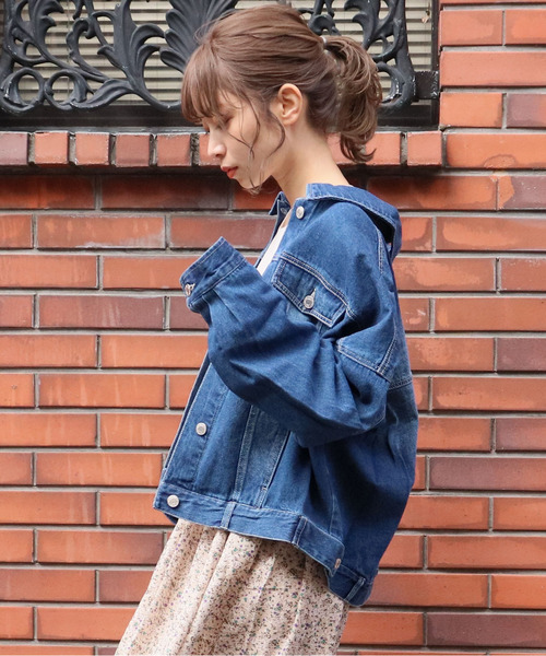 tiptop（ティップトップ）の「2020SS バックボタンビッグGジャン（その他アウター・レディース・カーキ/オフホワイト/ベージュ/ブルー/ブラック・FREE）」の21枚目の写真