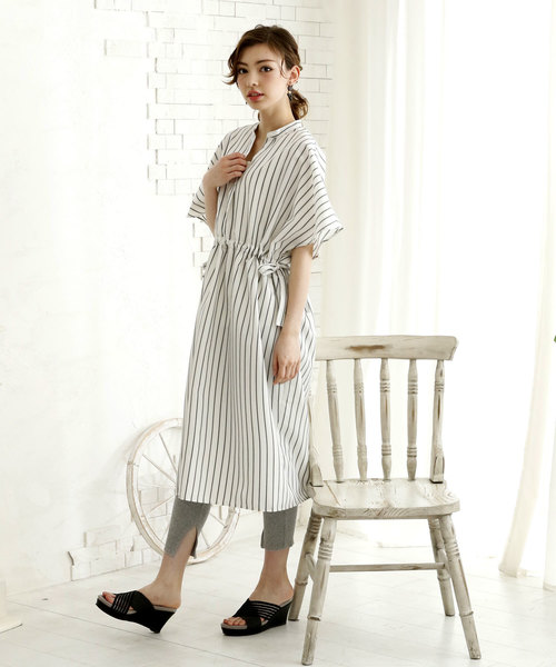 minky me!（ミンキーミー）の「柔らかウェッジソールふかふかクッションストライプゴムサンダル（サンダル・レディース・ブラック/ホワイト/シルバー・S/M/L/LL）」の15枚目の写真