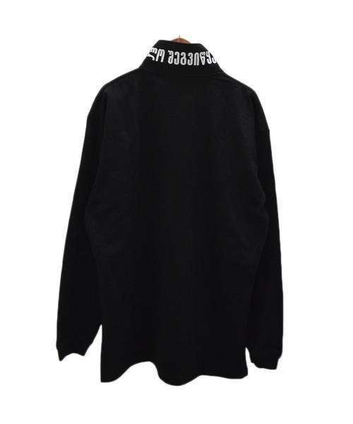 God Save Us ネックプリントハーフジップTシャツ　MSS197011 ブランド古着】God Save Us ネックプリントハーフジップロング