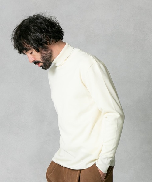 UNITED TOKYO(ユナイテッドトウキョウ)の「18Gウールミラノリブタートルネックニット/ハイネック(ニット/セーター・メンズ・オフホワイト/ブラック/ベージュ/グリーン・1/2/3)」の22枚目の写真