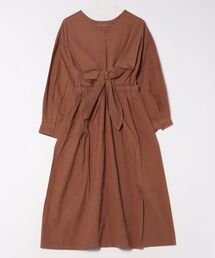 ツイルピーチウエストリボンワンピース