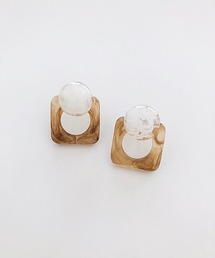 アクリルデザインピアス