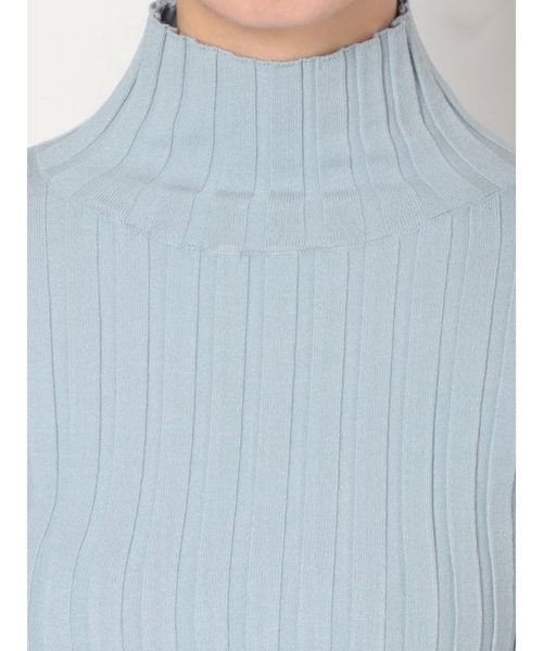 GYDA（ジェイダ）の「ハイネックタートルリブニットトップス（ニット/セーター・レディース・ブラック/オフホワイト/ブルー・FREE）」の21枚目の写真