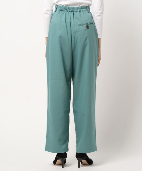 STYLEBLOCK（スタイルブロック）の「ツイルカラータックテーパードワイドパンツ（その他パンツ・レディース・ベージュ/ターコイズブルー/マスタード/ラベンダー/ライトベージュ・M）」の6枚目の写真