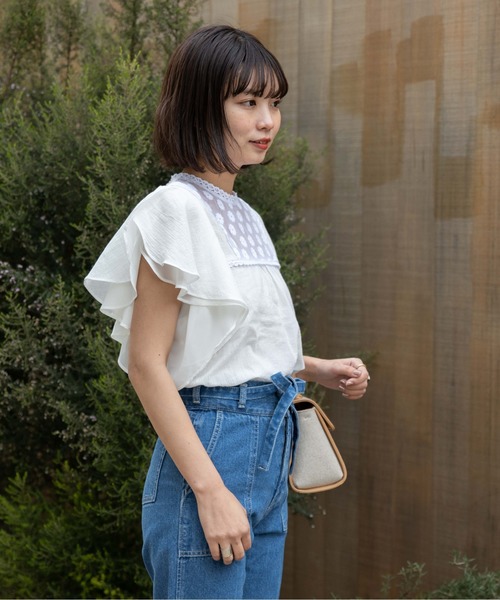 flower（フラワー）の「ブルーミングレースブラウス（シャツ/ブラウス・レディース・ホワイト/ブルー/パープル・FREE）」の11枚目の写真