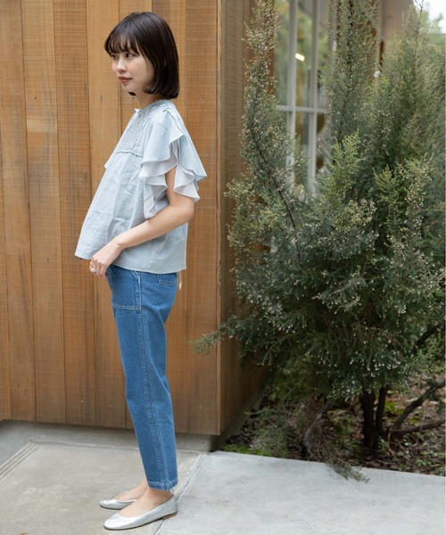 flower（フラワー）の「ブルーミングレースブラウス（シャツ/ブラウス・レディース・ホワイト/ブルー/パープル・FREE）」の9枚目の写真