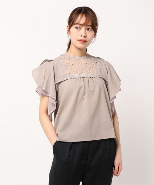 flower（フラワー）の「ブルーミングレースブラウス（シャツ/ブラウス・レディース・ホワイト/ブルー/パープル・FREE）」の12枚目の写真