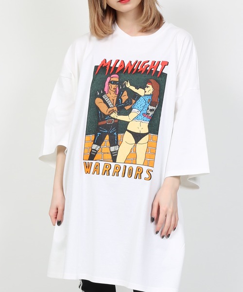 PUNYUS(プニュズ)の「MIDNIGHTビッグTシャツ(Tシャツ/カットソー)」|ホワイト