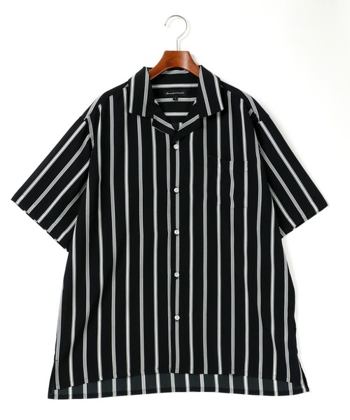 セール ポリトロ オープンカラーシャツ 開襟シャツ アロハシャツ オーバーシャツ 無地 ストライプ シャツ ブラウス Sitry シトリー のファッション通販 Zozotown