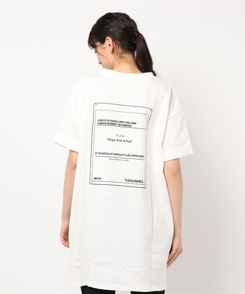 SpRay(スプレイ)の「BACKプリントBIG Tシャツ(Tシャツ/カットソー・レディース・オフホワイト/ブラック/ベージュ/ラベンダー/チャコールグレー/ライトグリーン・FREE)」の8枚目の写真