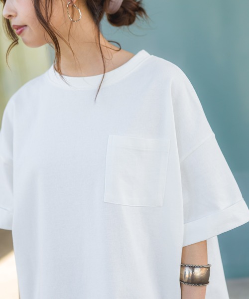 SpRay(スプレイ)の「BACKプリントBIG Tシャツ(Tシャツ/カットソー・レディース・オフホワイト/ブラック/ベージュ/ラベンダー/チャコールグレー/ライトグリーン・FREE)」の15枚目の写真