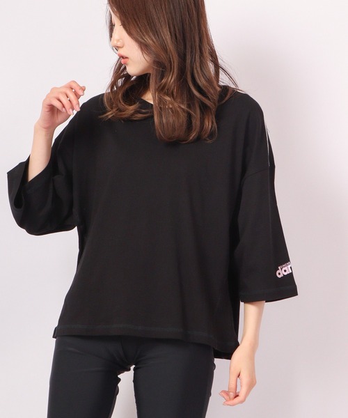 DIMENSIONE danza（ディメンシオーネ ダンツァ）の「ショルダーストーン五分袖カットソー（Tシャツ/カットソー・レディース・ホワイト/ブラック・SMALL/MEDIUM/X-SMALL）」の5枚目の写真