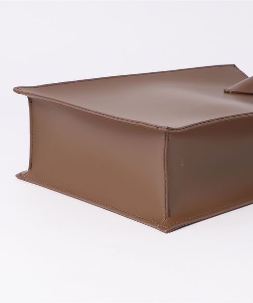 SOLPRESA（ソルプレーサ）の「/SOLPRESA/SQUARE  MINI FLAT TOTE（トートバッグ・レディース・ブラック/ブラウン/グレイッシュベージュ・FREE）」の6枚目の写真